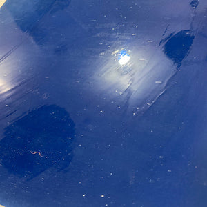 RM32 Verrerie de Saint-Just - mouth blown reamy in midnight blue