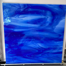 Load image into Gallery viewer, O3376S oceanside dark blue/white 96 COE 12 x 16