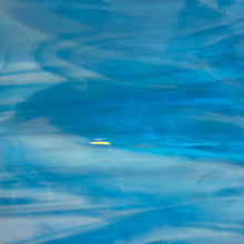 Load image into Gallery viewer, O83373 oceanside cyan/white 96 COE 12 x 16