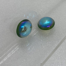 Load image into Gallery viewer, 15mm moss green iridescent smooth jewel