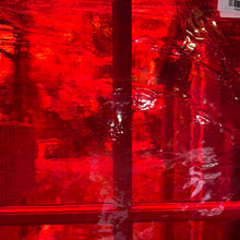 Load image into Gallery viewer, AG201 artisan glass cherry red cathedral 12 x 15
