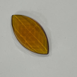 SALE:  42mm x 20mm medium amber navette jewel