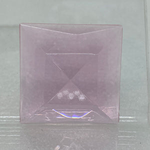 SALE:  35mm square pink faceted jewel