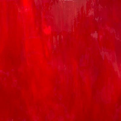 AG214 artisan glass red opal