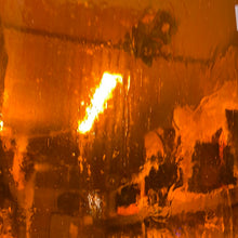 Load image into Gallery viewer, AG204 artisan glass orange cathedral 12 x 15