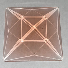 Load image into Gallery viewer, 50mm x 50mm selenium pink square faceted jewel