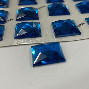 SALE:  20mm square aquamarine faceted jewel