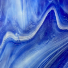 Load image into Gallery viewer, WIWO118 wissmach cobalt blue, white wispy 8 x 13