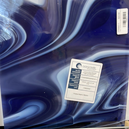 Oceanside fusers reserve purple haze 96 COE 12x12