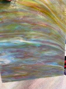 WIWO35 wissmach pink, yellow, blue, white wispy 8 x 14