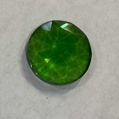 20mm light green faceted jewel