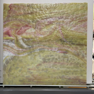 Y5069RG youghiogheny white, light silver yellow, magenta mottled 11.5 x 12