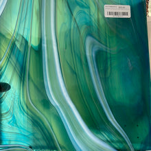 Load image into Gallery viewer, OGTFR96EHF oceanside pale green, aqua blue opalart stir 96 COE 12 x 12