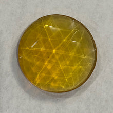 Load image into Gallery viewer, 25mm amber faceted jewel