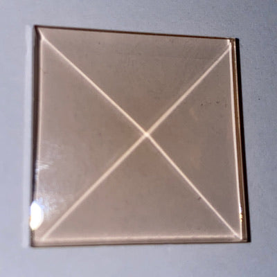 peach 1 x 1 square bevel