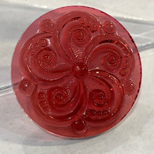 Load image into Gallery viewer, 35mm gold pink swirl jewel