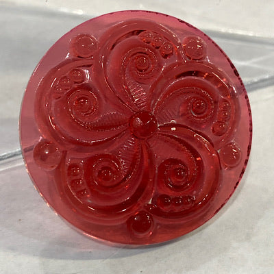 35mm gold pink swirl jewel