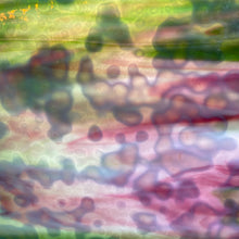 Load image into Gallery viewer, B6343 bullseye white, olive green &amp; gold pink mottled 8.5 x 10