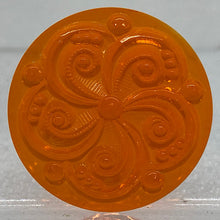Load image into Gallery viewer, Sale: 35mm orange swirl jewel