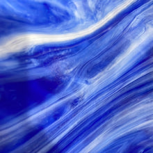 Load image into Gallery viewer, WIWO118 wissmach cobalt blue, white wispy 8 x 13