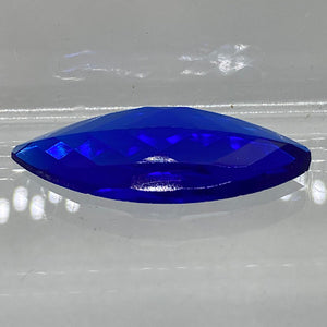 SALE:  42mm x 20mm cobalt blue navette jewel