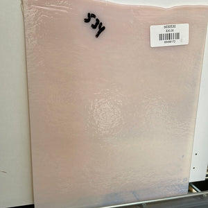 B030530 bullseye salmon pink opal 90 COE 8 x 10