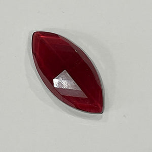 42mm x 20mm gold ruby navette jewel