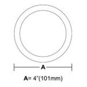 4 inch diameter circle bevel