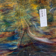 Load image into Gallery viewer, YBU6595IR uroboros by youghiogheny blue, yellow, red, orange iridescent granite mot 12x12