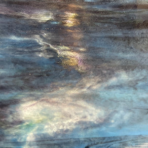 Y6314SP youghiogheny ice white, blue, purple, green stipple11.5 x 12