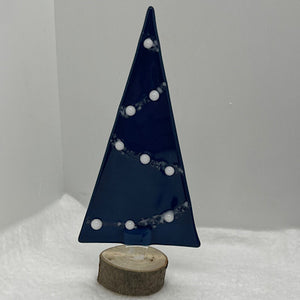 Navy & white Christmas trees