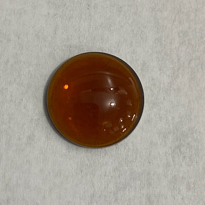 SALE:  15mm smooth dark amber jewel