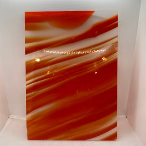 KR9003 krosno orange/clear streaky 9.5 x 14