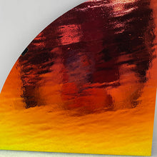 Load image into Gallery viewer, CBS3181 CBS rainbow 1 dichroic on wissmach thin black 90 COE glass, quarter sheet