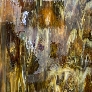 AG143 artisan glass lush brown opal mix 12 x 15.5