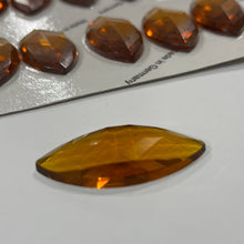 Load image into Gallery viewer, SALE:  42mm x 20mm medium amber navette jewel