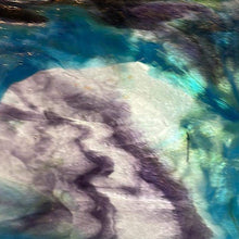 Load image into Gallery viewer, Y6314SP youghiogheny ice white, blue, purple, green stipple11.5 x 12
