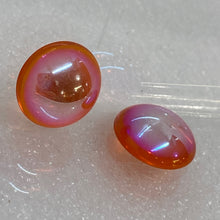 Load image into Gallery viewer, 15mm orange iridescent smooth jewel