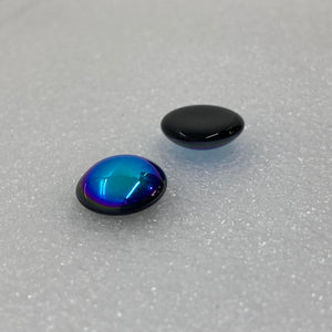 Sale: 15mm black iridescent smooth jewel