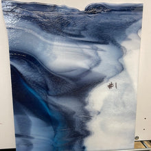 Load image into Gallery viewer, B308630 bullseye white, turquoise &amp; midnight blue 90 COE