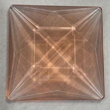 Load image into Gallery viewer, 50mm x 50mm selenium pink square faceted jewel