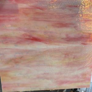 Y1027RG youghiogheny white opal, amber, gold pink mottled 11.5 x 12