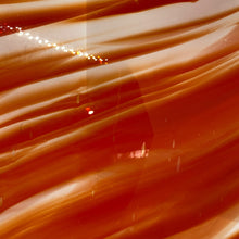 Load image into Gallery viewer, KR9003 krosno orange/clear streaky 9.5 x 14
