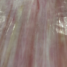 Load image into Gallery viewer, AG213 artisan glass pink, white with a hint of amber 12 x 15