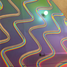 Load image into Gallery viewer, CBS rainbow 2+ twizzle dichroic on 0.040 float glass, quarter sheet