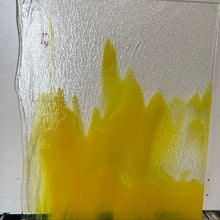 Load image into Gallery viewer, B202030 bullseye clear, sunflower yellow opal double rolled 90 COE