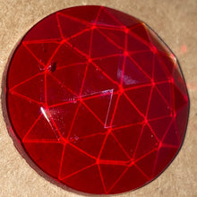Load image into Gallery viewer, 30mm red faceted jewel