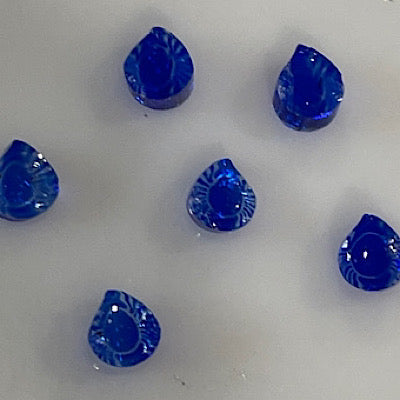 Blue raindrops! 96 COE murrini, millefiore, 1.5 oz sticks or slices
