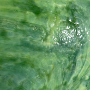 AG117 artisan glass lime, green & white mottled 12 x 15