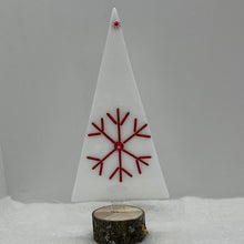 Load image into Gallery viewer, White with red snowflake Christmas trees
